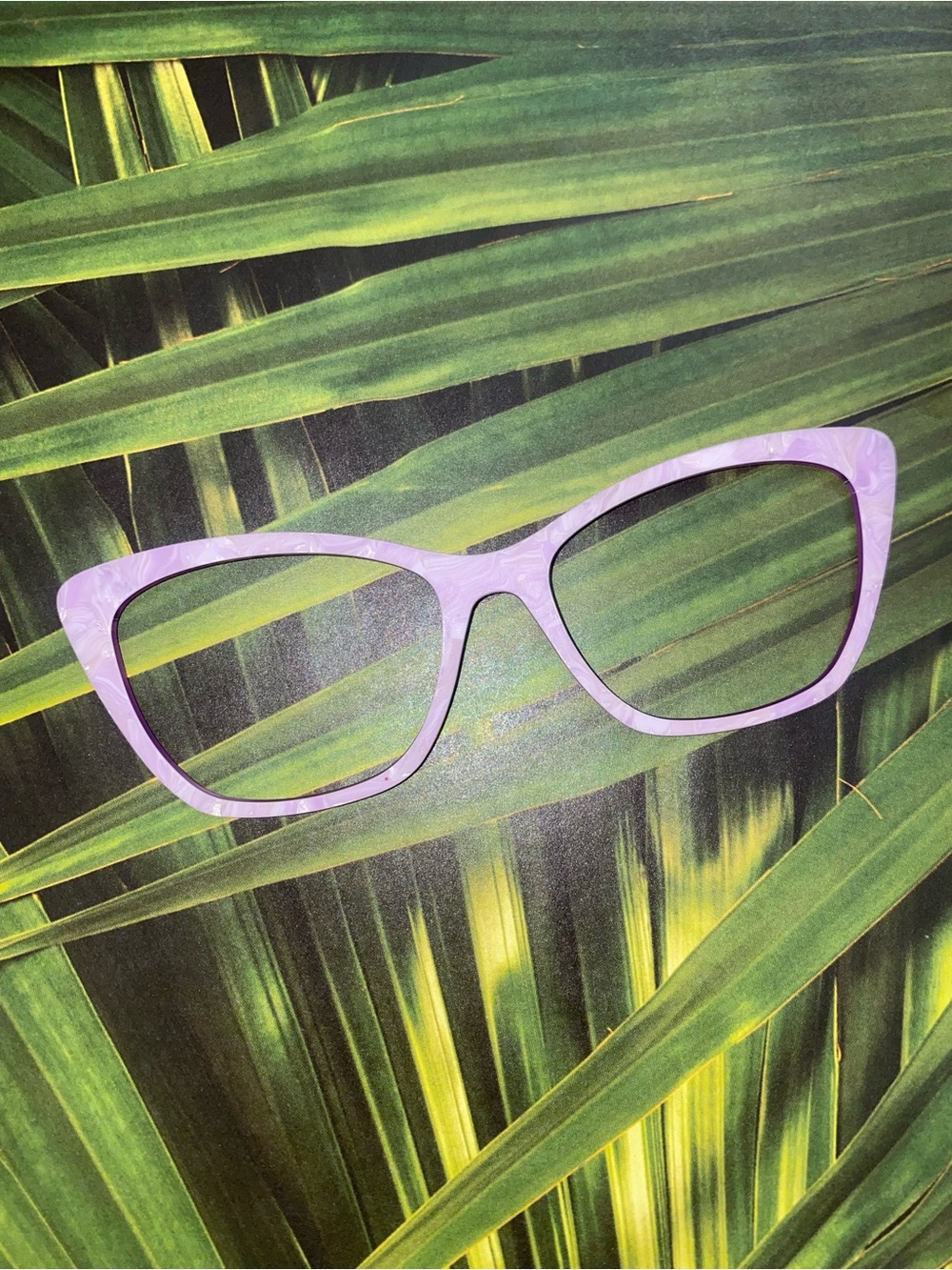 Pair Eyewear WANDA eyeglass toppers lavender pearl